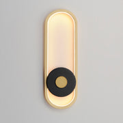 ET2 E42106-BKGLD Gravity Large Outdoor LED Sconce | Black / Gold