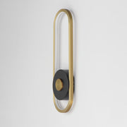 ET2 E42106-BKGLD Gravity Large Outdoor LED Sconce | Black / Gold