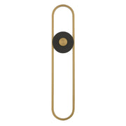 ET2 E42108-BKGLD Gravity X Large Outdoor LED Sconce | Black / Gold