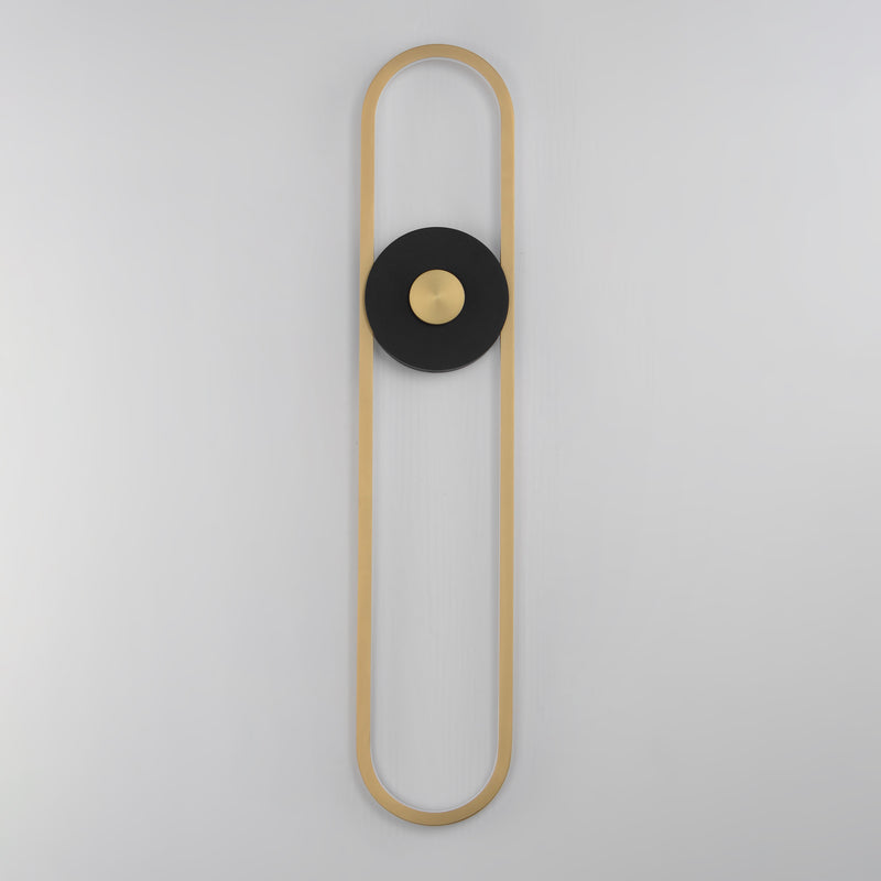 ET2 E42108-BKGLD Gravity X Large Outdoor LED Sconce | Black / Gold