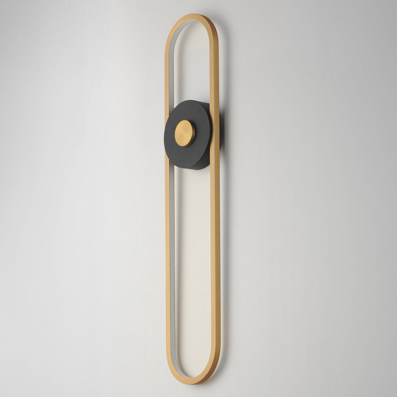 ET2 E42108-BKGLD Gravity X Large Outdoor LED Sconce | Black / Gold