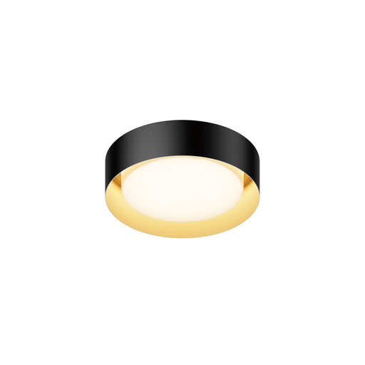 ET2 E51010-BKGLD Echo 13" LED Flush Mount | Black / Gold