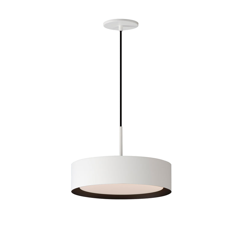 ET2 E51011-WTBK Echo 13" LED Pendant | White / Black
