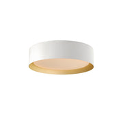 ET2 E51012-WTGLD Echo 16" LED Flush Mount | White/Gold