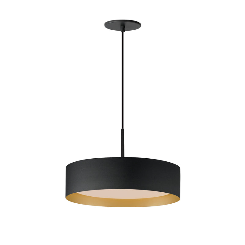 ET2 E51013-BKGLD Echo 16" LED Pendant | Black / Gold