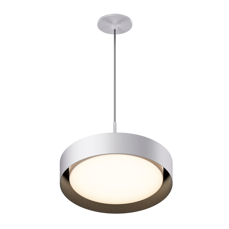 ET2 E51013-WTBK Echo 16" LED Pendant | White / Black
