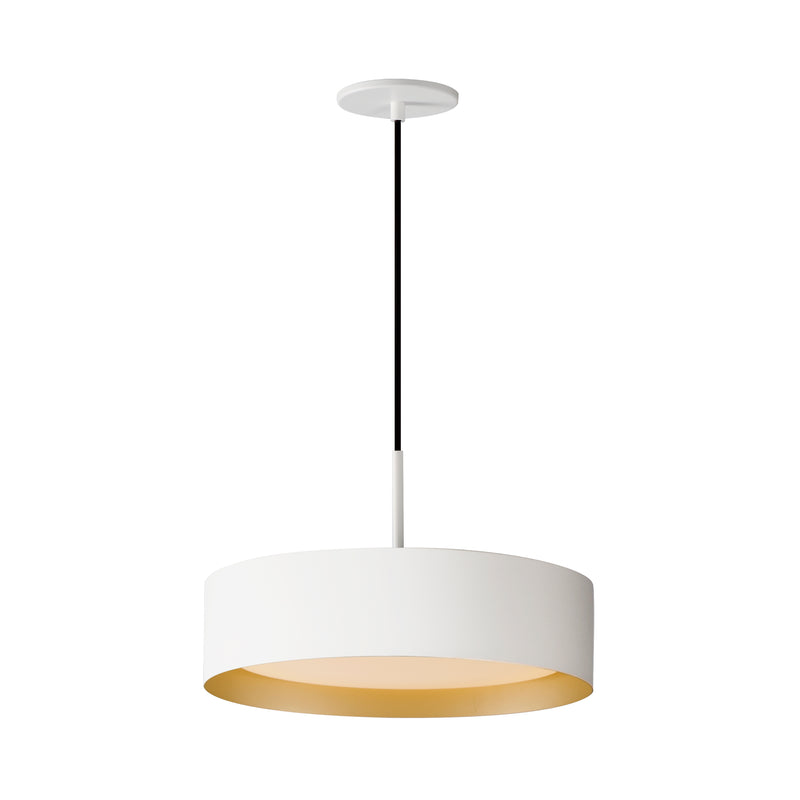 ET2 E51013-WTGLD Echo 16" LED Pendant | White/Gold