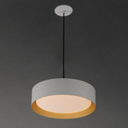 ET2 E51013-WTGLD Echo 16" LED Pendant | White/Gold