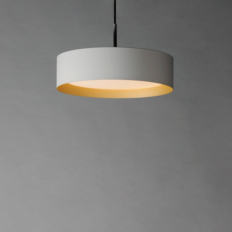 ET2 E51013-WTGLD Echo 16" LED Pendant | White/Gold