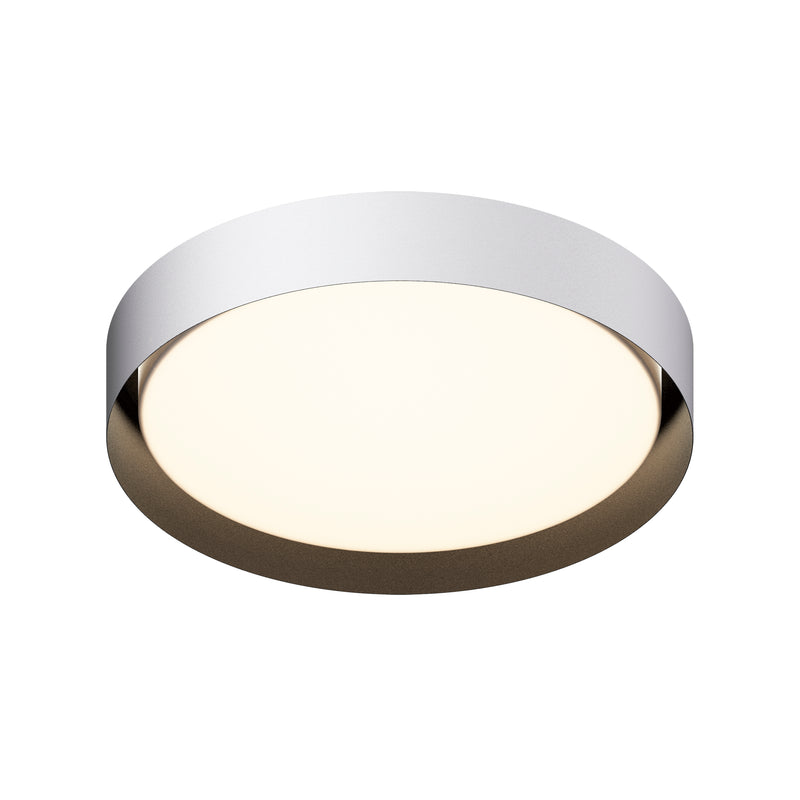 ET2 E51014-WTBK Echo 24" LED Flush Mount | White / Black