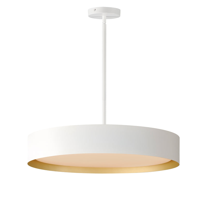 ET2 E51015-WTGLD Echo 24" LED Pendant | White/Gold