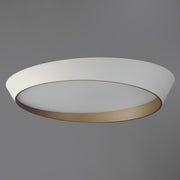 ET2 E51034-WTGLD Slant 31.5" LED Flush Mount | White/Gold