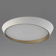 ET2 E51034-WTGLD Slant 31.5" LED Flush Mount | White/Gold