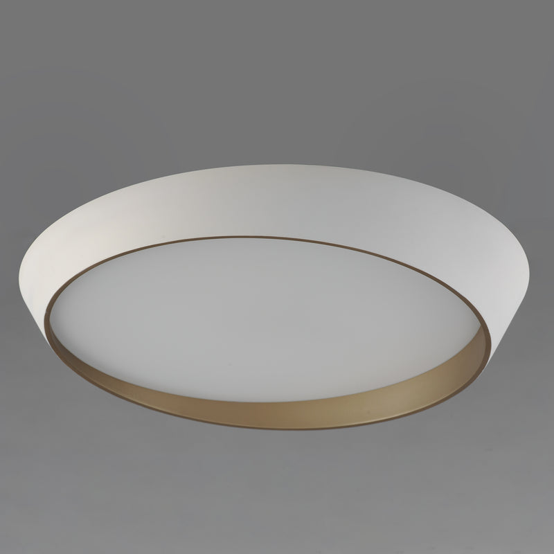 ET2 E51034-WTGLD Slant 31.5" LED Flush Mount | White/Gold