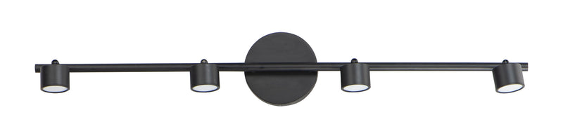 ET2 E52004-BK Taylor 4 Light Fixed Rail LED Track Light | Black