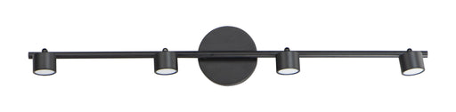 ET2 E52004-BK Taylor 4 Light Fixed Rail LED Track Light | Black