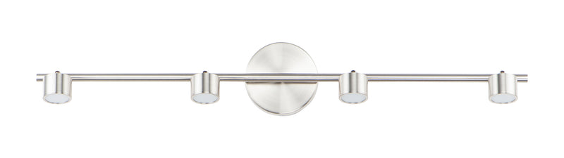 ET2 E52004-SN Taylor 4 Light Fixed Rail LED Track Light | Satin Nickel