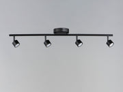 ET2 E52004-BK Taylor 4 Light Fixed Rail LED Track Light | Black