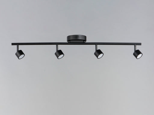 ET2 E52004-BK Taylor 4 Light Fixed Rail LED Track Light | Black