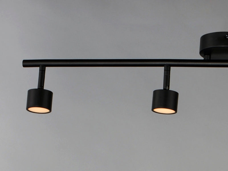ET2 E52004-BK Taylor 4 Light Fixed Rail LED Track Light | Black