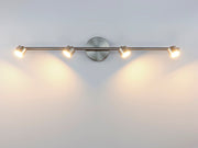 ET2 E52004-SN Taylor 4 Light Fixed Rail LED Track Light | Satin Nickel