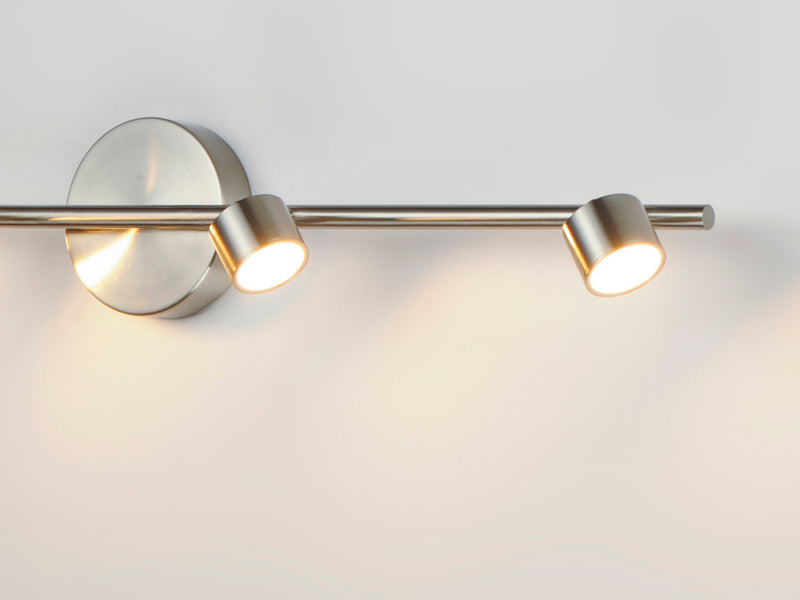 ET2 E52004-SN Taylor 4 Light Fixed Rail LED Track Light | Satin Nickel