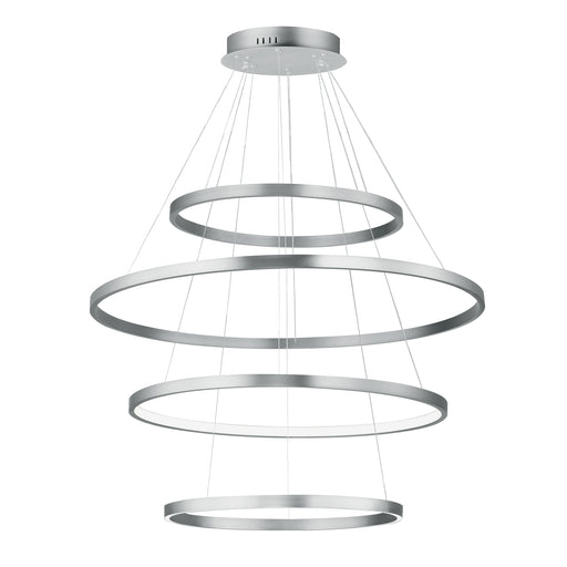 ET2 E52729-AL Groove 4 Tier Pendant 5CCT Select | Brushed Aluminum