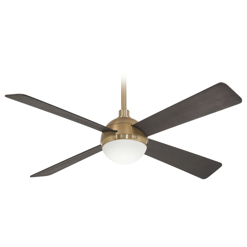 Minka Aire Orb 54 in. LED Indoor Brushed Brass/Soft Brass Ceiling Fan with Remote Control