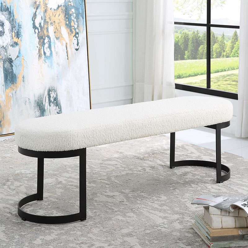 Uttermost 23817 Infinity Black Bench