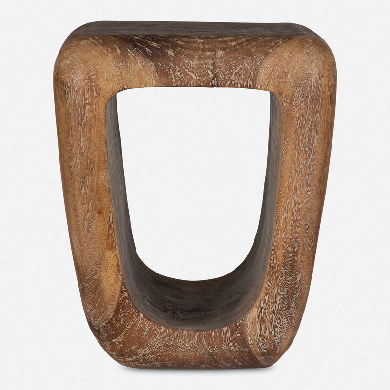 Uttermost 24901 Loophole Bleached Wash Accent Stool