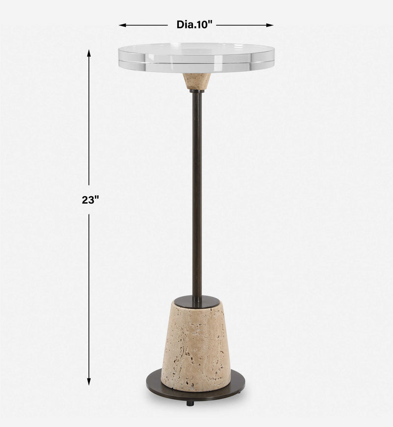 Uttermost 22999 Arthur Crystal Drink Table