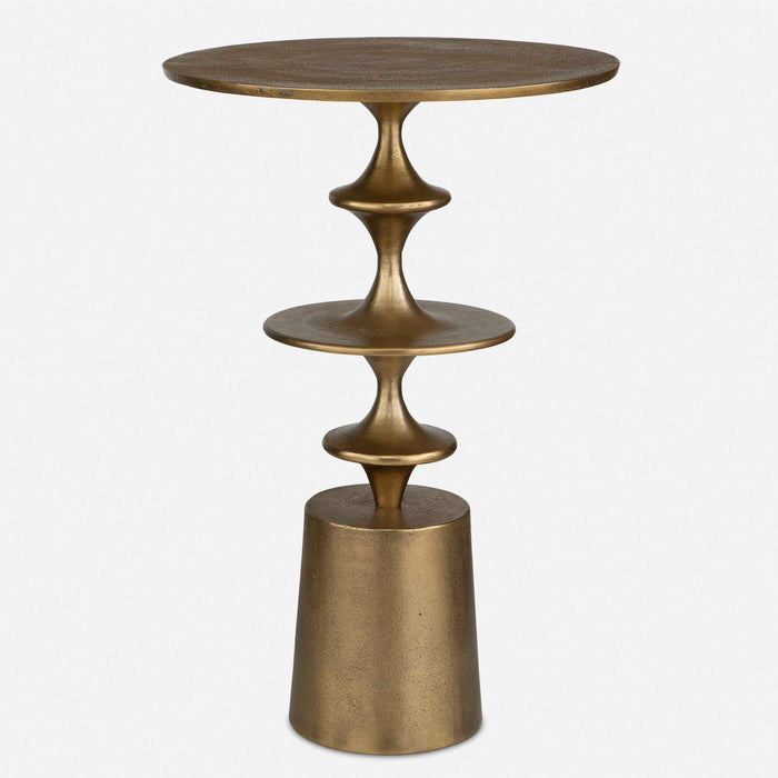Uttermost 24412 Flight Brass Accent Table