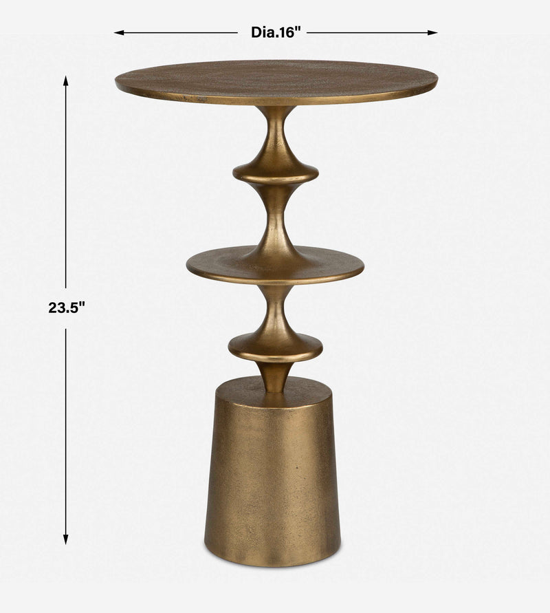 Uttermost 24412 Flight Brass Accent Table