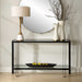 Uttermost 24233 Shadow Black Iron Console Table