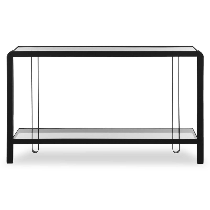 Uttermost 24233 Shadow Black Iron Console Table