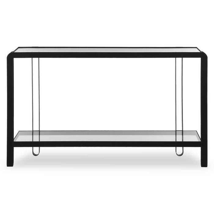 Uttermost 24233 Shadow Black Iron Console Table