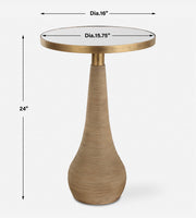 Uttermost 24392 Terra Brass Accent Table