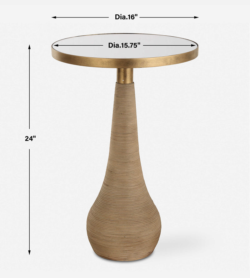 Uttermost 24392 Terra Brass Accent Table