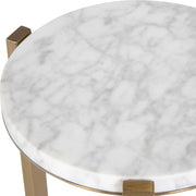 Uttermost 24254 Pietra Carrara Marble Drink Table