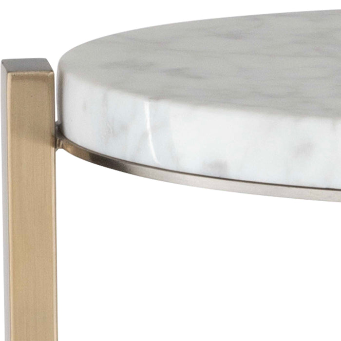 Uttermost 24254 Pietra Carrara Marble Drink Table