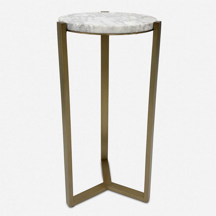 Uttermost 24254 Pietra Carrara Marble Drink Table