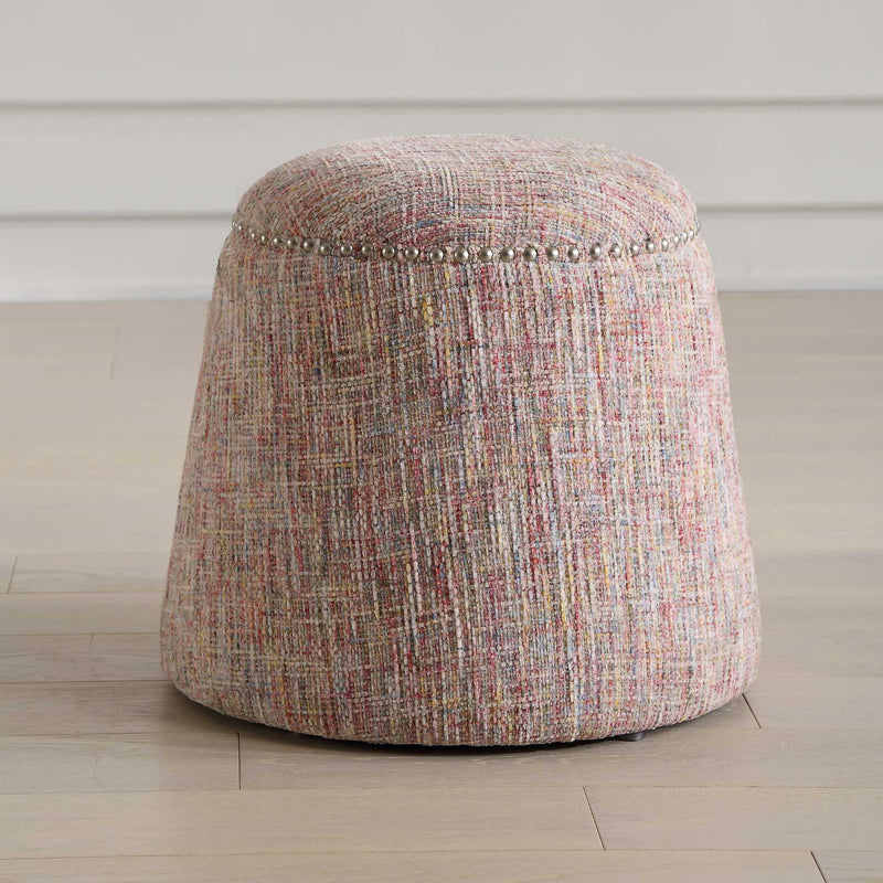 Uttermost 23834 Gumdrop Confetti Chenille Ottoman