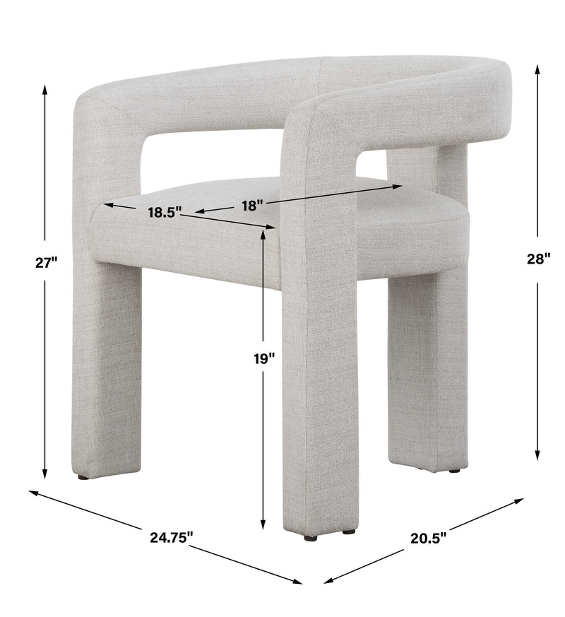 Uttermost 23846 Perspective Fabric Dining Chair