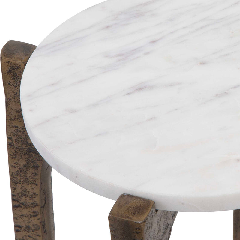 Uttermost 24933 Vivi Marble Drink Table