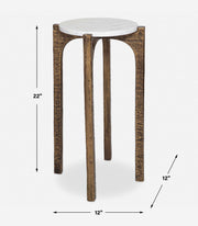 Uttermost 24933 Vivi Marble Drink Table