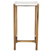 Uttermost 24995 Affinity White Marble Accent Table