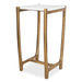 Uttermost 24995 Affinity White Marble Accent Table