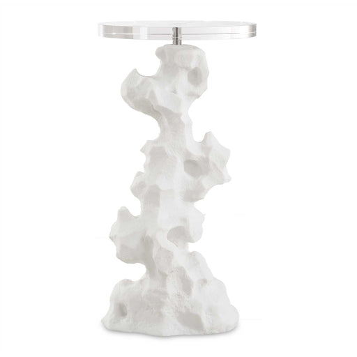 Uttermost 24253 Remnant White Stone Drink Table