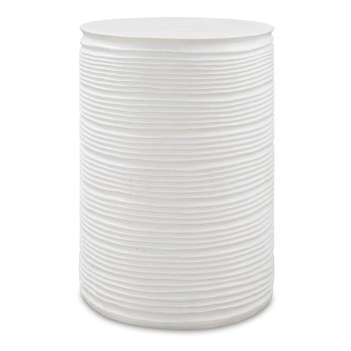 Uttermost 24117 Borderline White Drum Table