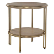Uttermost 25747 Elise Round Brass Side Table